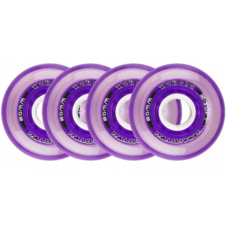 Lot de 4 roues Labeda Millenium violette, XSoft
